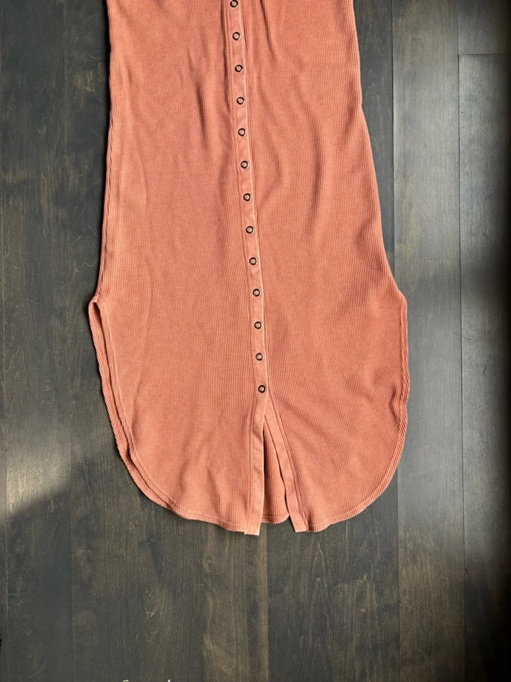 Daily Practice Ribbed Button-Front Tank Dress - Picture 3 of 9